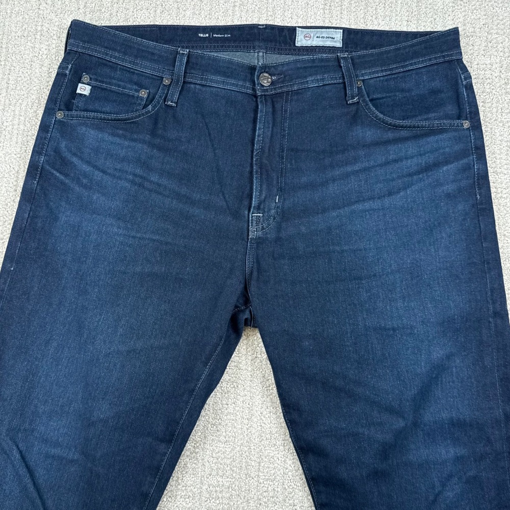 AG Adriano Goldschmied Mens 38x33 (Actual 38x31) Tellis Modern Slim Blue Jeans